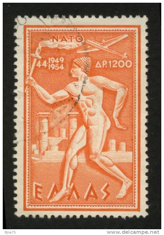 GRECE 1954   N° YT 66    -   Cote 1.50 Euro - Used Stamps