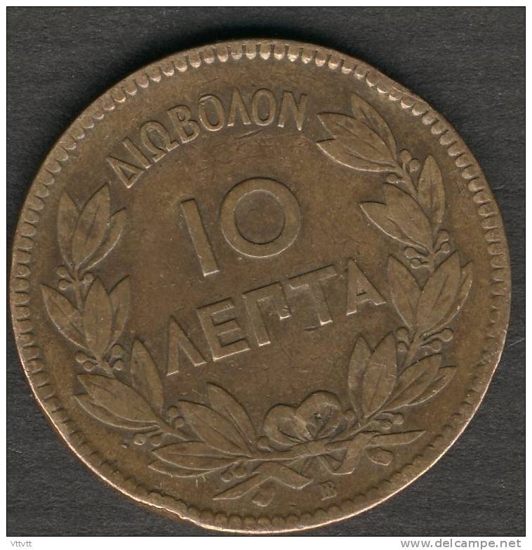 Piece 10 Lepta, Royaume De Grèce, George I (1869) - Grecia