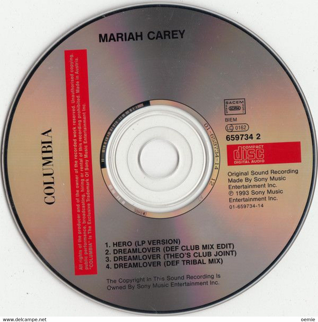 MARIAH  CAREY   /  HERO    //   Cd   NEUF  MAXI   SINGLES  4 TITRES - Other - English Music