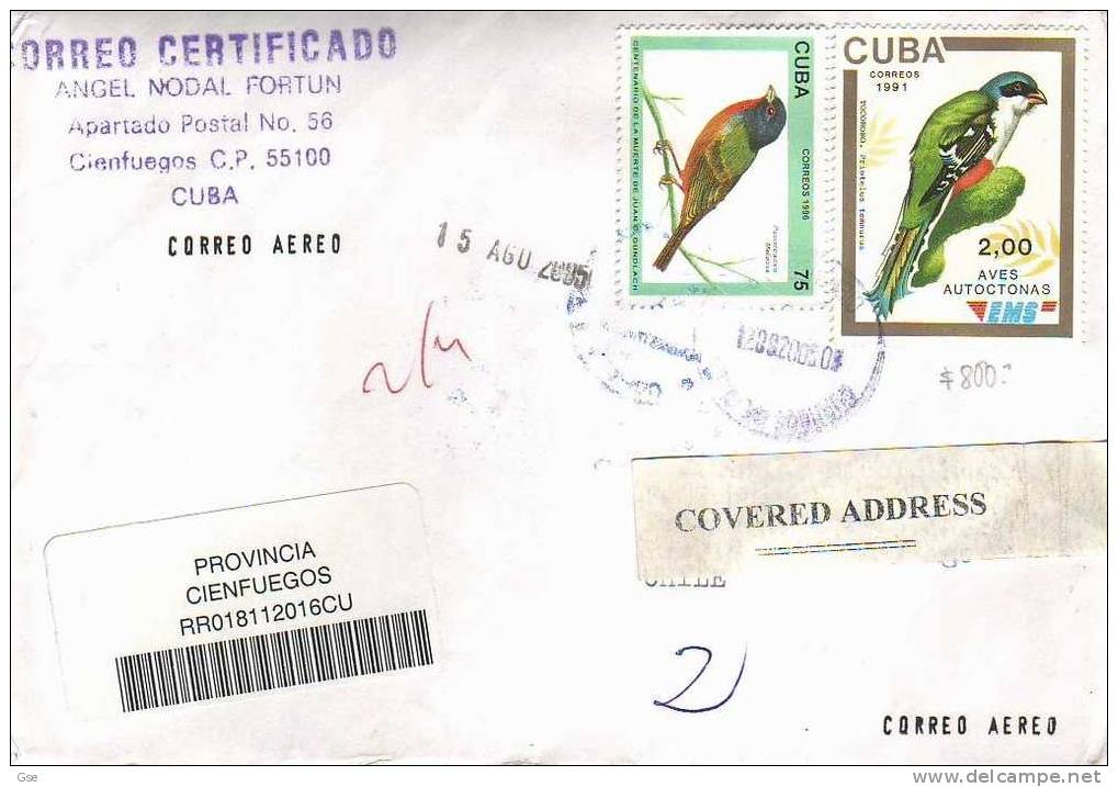 CUBA - Busta - Yvert3135-3528 - Uccelli - Sparrows