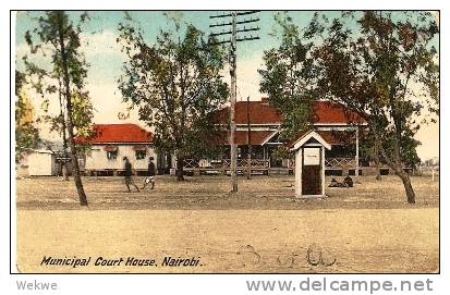 KEN005 / KENYA -  Feldpost 1916 Nairobi Ansichtskarte Court House Nairobi - Herrschaften Von Ostafrika Und Uganda