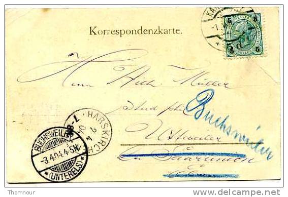 ALLEMAGNE    KARLSBAD   - SCHLOSSBERG  1904 - Sudeten