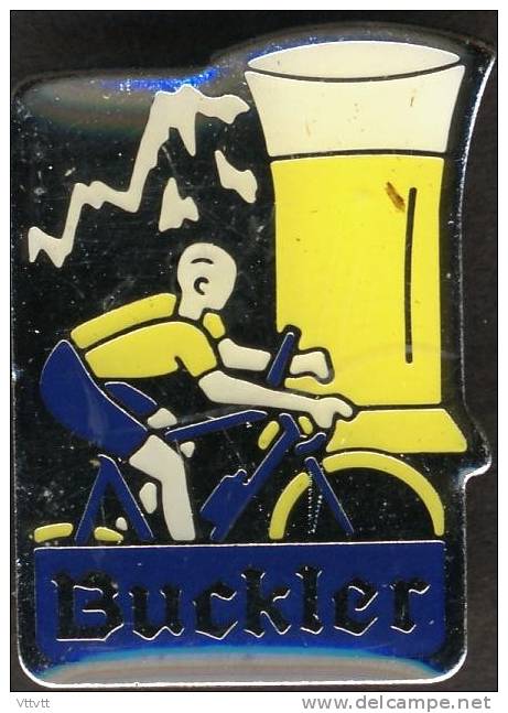 PIN'S BIERE BUCKLER (Cyclisme, Cycliste, Vélo) - Cerveza