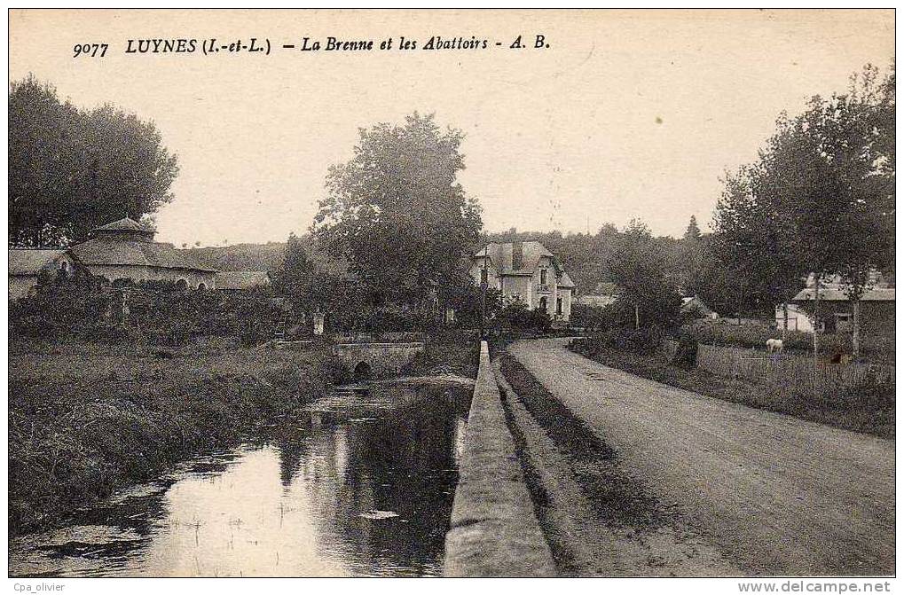 37 LUYNES Bords De Brenne, Abattoirs, Ed AB 9077, 192? - Luynes