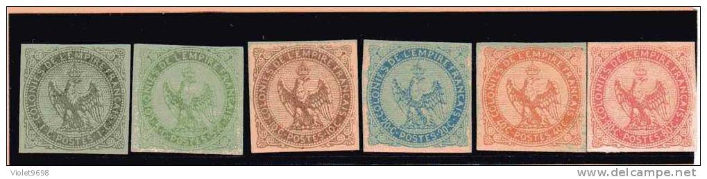 FRANCE: Colonie Française N° 1/6 * - Eagle And Crown