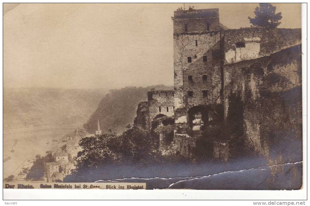 ALLEMAGNE Der Rhein Ruine Rheinfels Bei St GOAR Blick Ins Rheintal Carte Photo - St. Goar