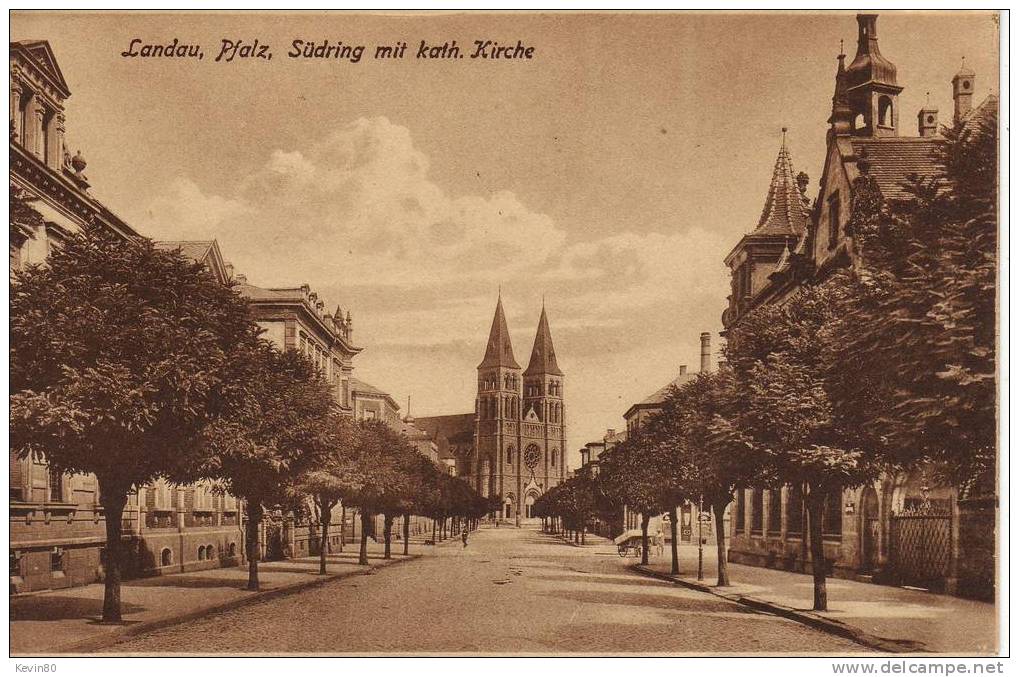 ALLEMAGNE LANDAU Pfalz Südring Mit Kath Kirche - Landau