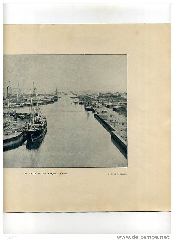 - REPROS DE PHOTOS RECTO-VERSO DE LA FIN DU XIXe S. 1. DUNKERQUE LE PORT 2. DUNKERQUE TOUR ET QUAI DU LENGHENAER - Andere & Zonder Classificatie