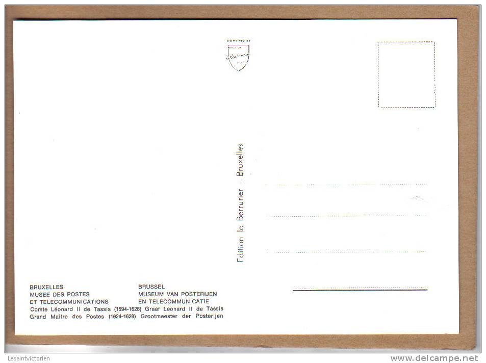 POSTES TELECOMMUNICATIONS MUSEE COMTE LEONARD II GRAND MAITRE DES POSTES - Post & Briefboten