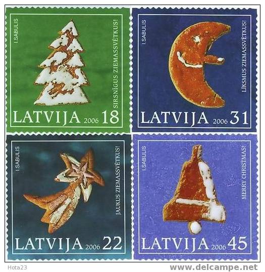 Latvia-Christmas -2006 -full Set- MNH - Lettonie