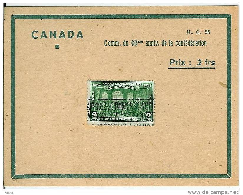 CANADA Commémoration Du 60ème Anniversaire De La Confédération - Used Stamps