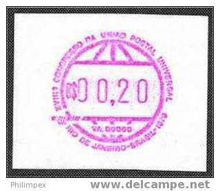 BRAZIL RARITY 1979 - FRAMA STAMP C$00.20 - MINT NEVER HINGED **! - Automatenmarken (Frama)