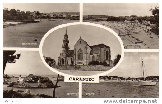 2 Cartes Multi-vues Et Jetée De Castel Bian - Carantec