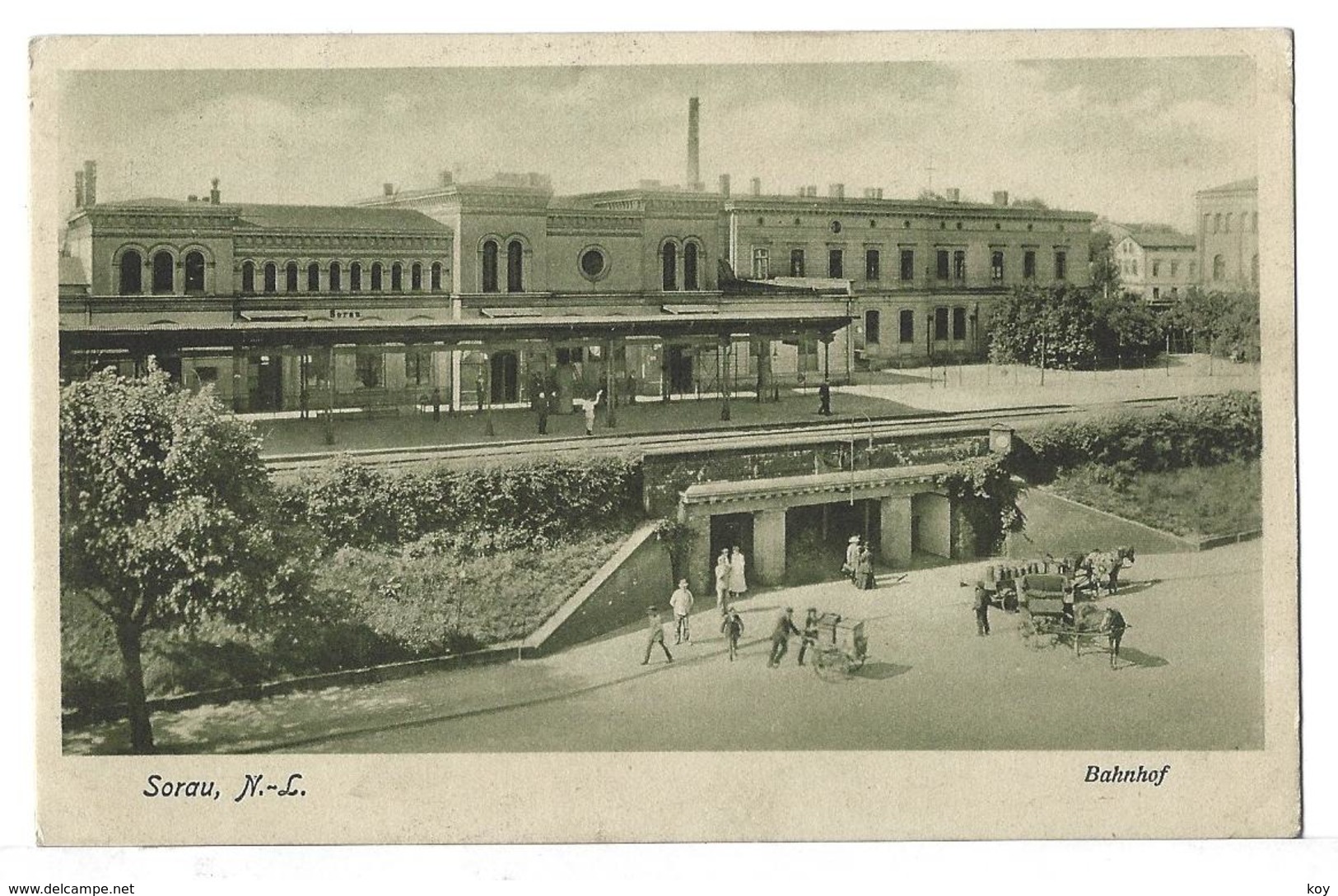 SORAU   NIEDERLAUSITZ  ::  BAHNHOF   AK    KÖ8 - Neumark