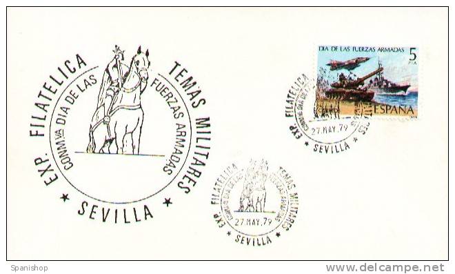 Spain. Maxima Military Exposition. Dia Fuerzas Armadas En Sevilla 1979 - Maximum Cards