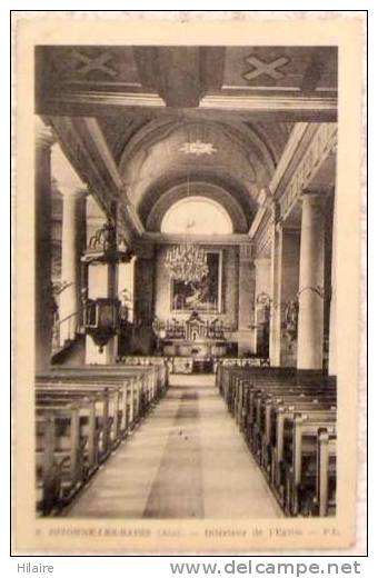 Cpa 01 DIVONNE LES BAINS Interieur De L Eglise - Divonne Les Bains