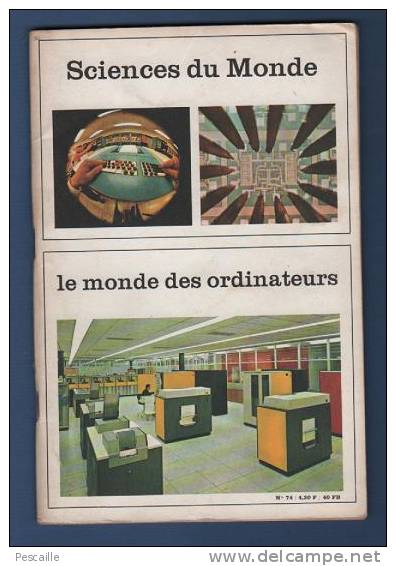 REVUE SCIENCES DU MONDE - LE MONDE DES ORDINATEURS - 1970 - Science