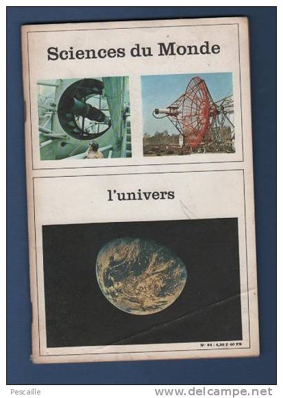 REVUE SCIENCES DU MONDE - L´ UNIVERS - 1970 - Wissenschaft