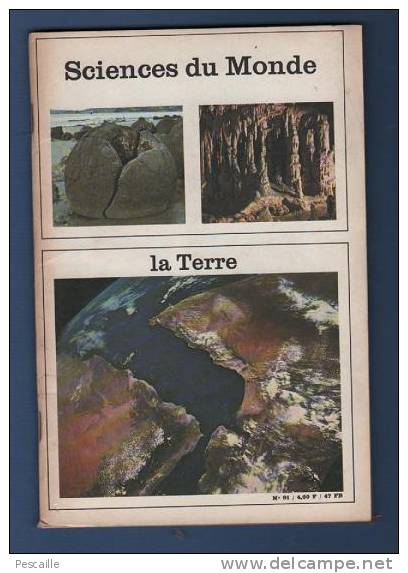 REVUE SCIENCES DU MONDE - LA TERRE - 1971 - Wissenschaft