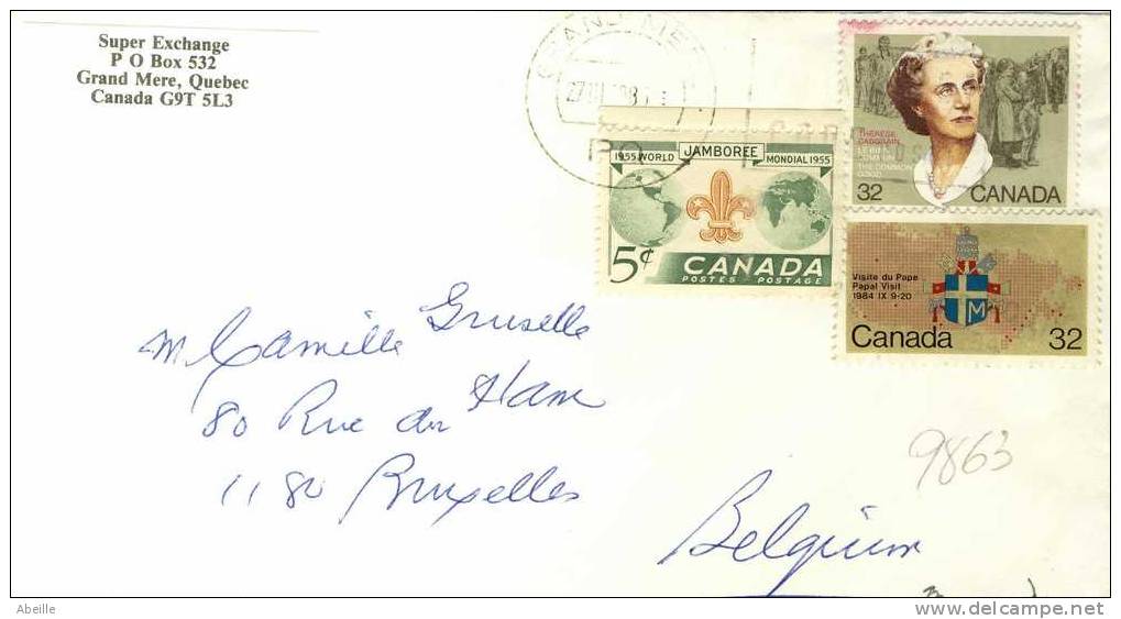 9863    LETTRE   CANADA - Other & Unclassified