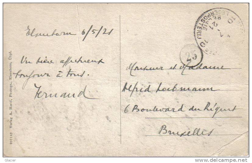 Canp D'ELSENBORN - Marcofilie - Postes Militaire Belge 1921 - Elsenborn (camp)