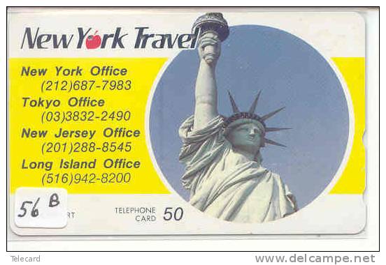 Telecarte Statue Of Liberty (56b) Statue De La Liberte Twins Towers New York USA  Phonecard - Paysages