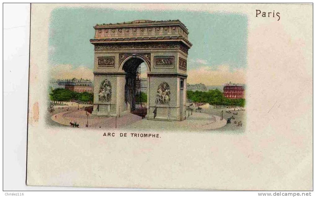 75 PARIS Arc De Triomphe  Précurseur Couleur - Paris (17)