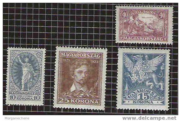 MAGYAR, HONGRIE, UNGARN 1923 MI 369-373* PETOFI - Unused Stamps