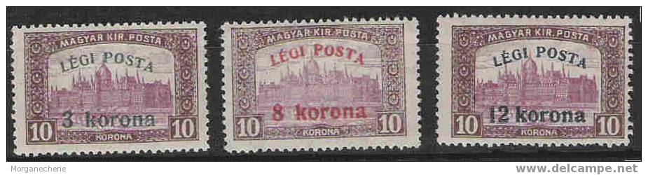 MAGYAR, HONGRIE, UNGARN 1920 1924  MI 319-321 383 Legi Posta Pa* - Unused Stamps