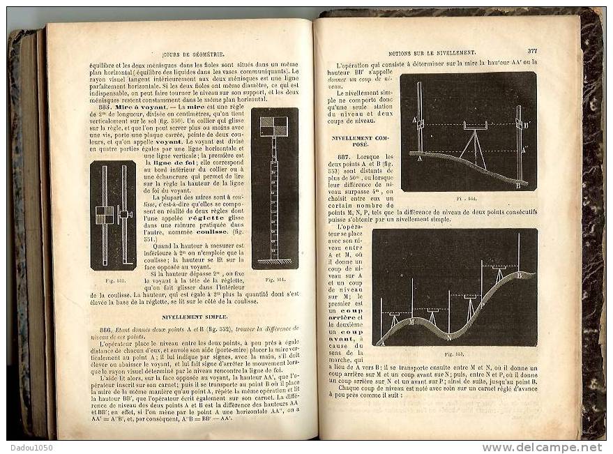 COURS DE GEOMETRIE Théorique Et Pratique 1891 - 12-18 Years Old