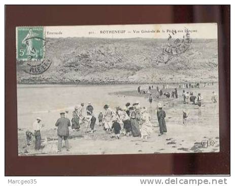 24114 Rotheneuf Vue Générale De La Pêche Aux Lançons édit.ELD N° 901 Animée  Belle Carte - Rotheneuf