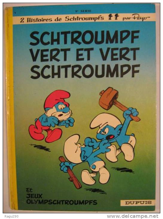 LES SCHTROUMPFS N ° 9 EN édition Originale - Schtroumpfs, Les - Los Pitufos