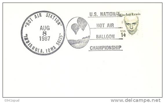 1987 USA   Vol Par Ballon  Balloon Flight  Volo Con Pallone - Mongolfiere