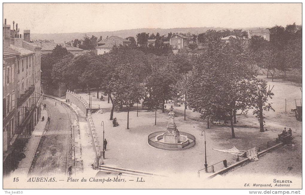 15   -   Aubenas   -    Place Du Champ De Mars - Aubenas