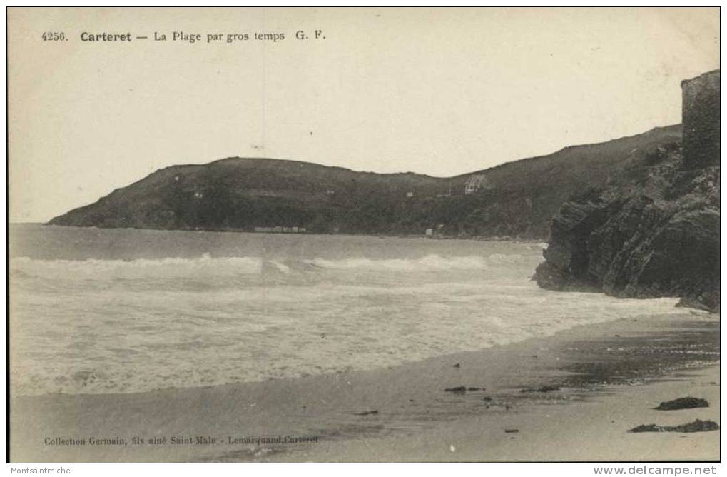 Carteret Manche 50. La Plage Par Gros Temps. - Carteret