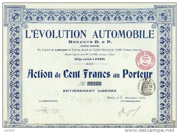 L´Evolution Automobile - Cars