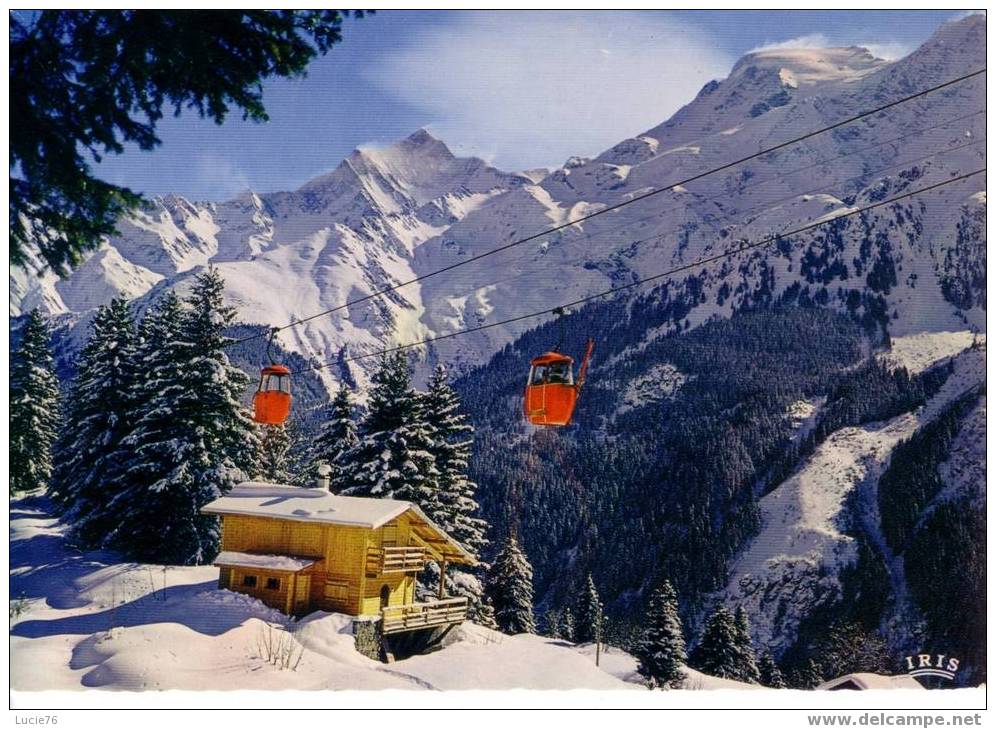 LES CONTAMINES MONTJOIE  -  N° 2106 - Le Télébenne De Montjoie, Le Bionnassay Et Les Dômes De Miage - Les Contamines-Montjoie