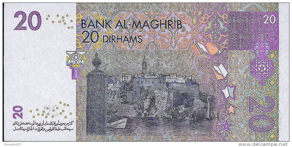 MOROCCO/MARROCCO 20 DIRHAMS NOTE - NEW! - Marocco