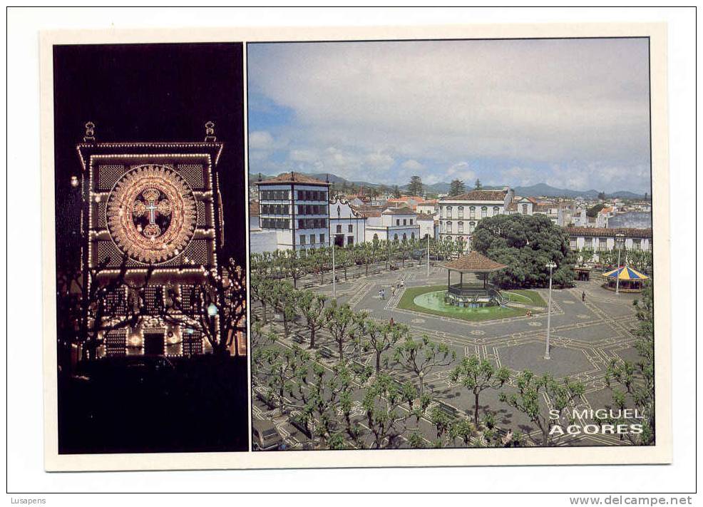 Portugal Cor 0977 – Açores – S. Miguel – Praça 5 De Outubro - CORETO - Açores