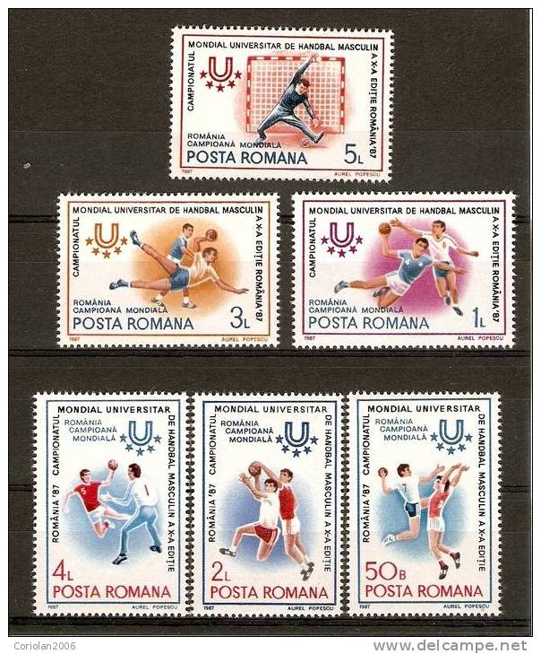 Roumanie 1987 / Le Championat Du Monde Pour Etudiants - Neufs
