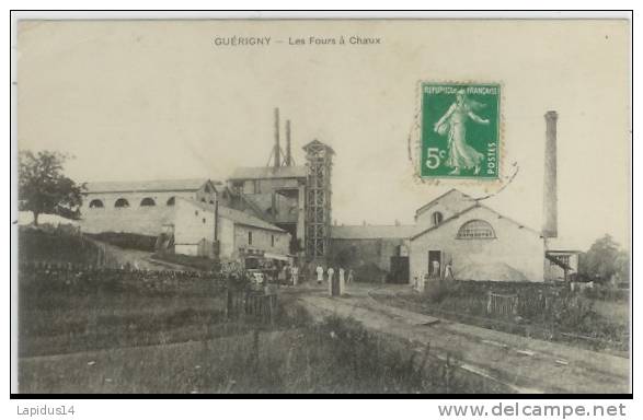 577 C /CPA  GUERIGNY    (58)    LES FOURS A CHAUX - Guerigny