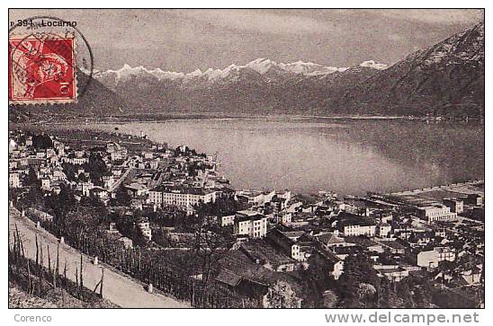 CH   J 32  LOCARNO    Circulée  1916 - Locarno