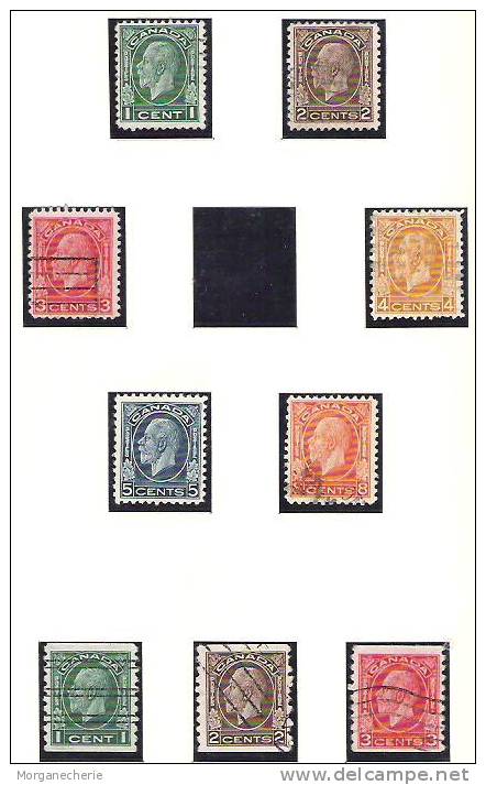 CANADA, 1932, YT 161-167 , 161-163 A @ - Used Stamps