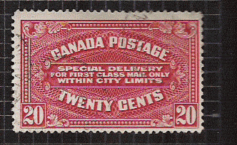 CANADA,1922,TIMBRES LETTRES EXPRES, YT 2,@ - Espressi