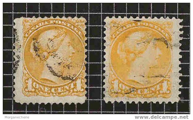 CANADA, 1870-93, YT 2X 28 @ VARIANTE COULOURS - Gebraucht