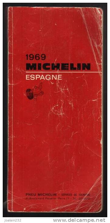 ESPAGNE - 1969 - Rouge - Michelin-Führer