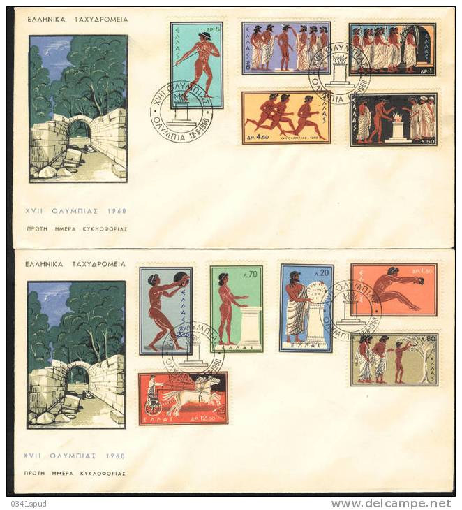 Jeux Olympiques  1960  Grecia  FDC TB - Estate 1960: Roma