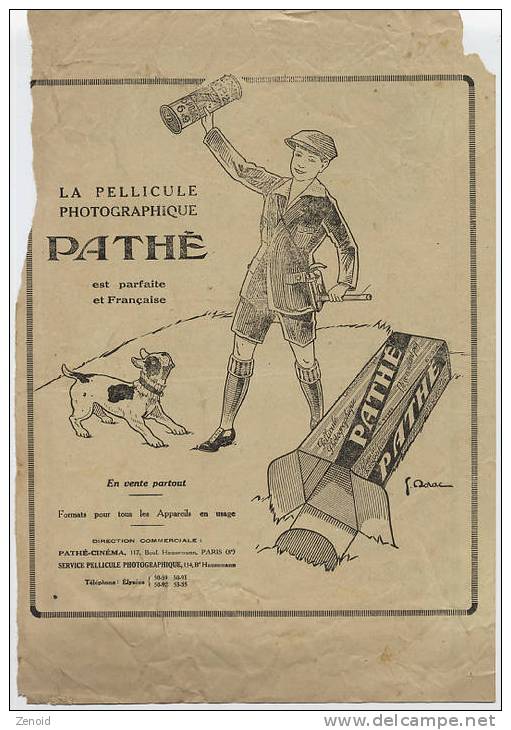 Publicité "Pathé" - Cinema Advertisement