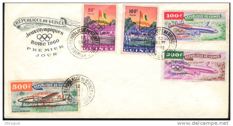 Jeux Olympiques  1960   Guinee  FDC - Verano 1960: Roma