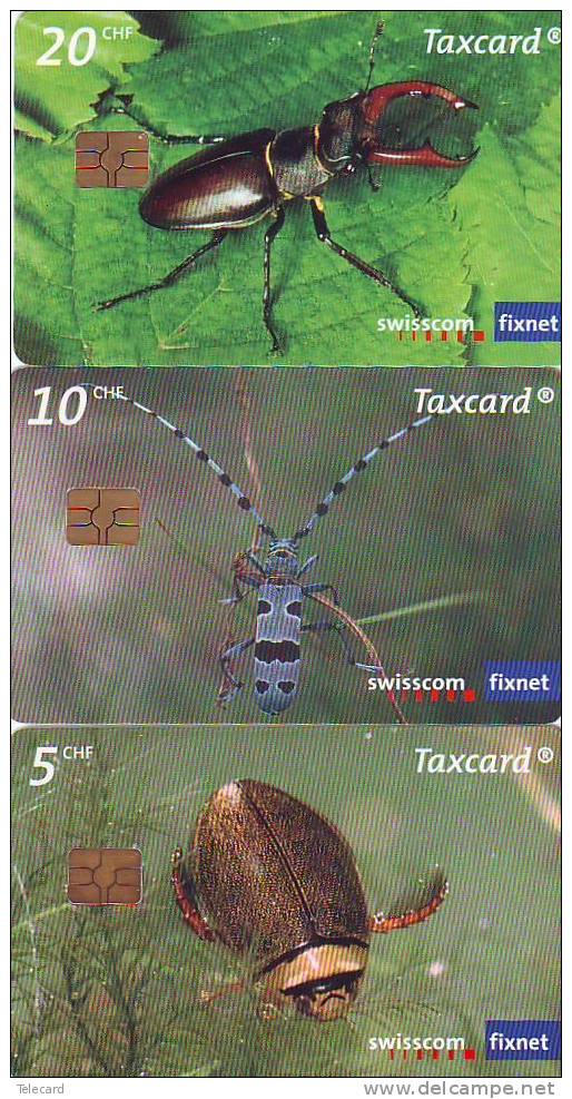 3 Télécartes (31) SUISSE SWISS SWITSERLAND  SERIE WWF Taxcartes - Zwitserland